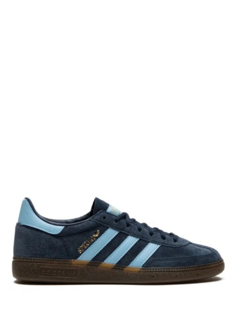 adidas Handball Spezial Sneakers in Navy with Light Blue Stripes